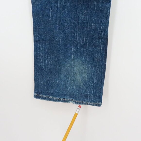 True Religion Women 26 Billy Big T Medium Wash Blue Distressed Torn Denim Jeans - Picture 11 of 16